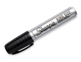 SAN 15001A - Sharpie 15001A King Size Permanent Marker, Chisel Tip, Black, Dozen