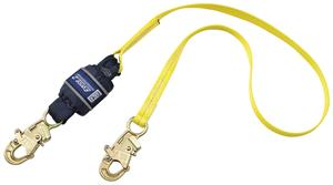 CAP 1246166 - 3M DBI-SALA Fall Protection 84077909788 Force2™ Fixed Shock Absorbing Lanyard, 130 to 310 lb at 12 ft Free Fall/310 to 420 at 6 ft Free Fall Load, 4 ft L, Polyester Line, 1 Legs, Snap Hook Anchorage Connection
