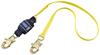 CAP 1246166 - 3M DBI-SALA Fall Protection 84077909788 Force2™ Fixed Shock Absorbing Lanyard, 130 to 310 lb at 12 ft Free Fall/310 to 420 at 6 ft Free Fall Load, 4 ft L, Polyester Line, 1 Legs, Snap Hook Anchorage Connection