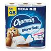 PGC 61789 - CHARMIN PGC08813 Ultra Soft Bathroom Tissue, Mega Roll, Septic Safe, 2-Ply, White, 224 Sheets/Roll, 12 Rolls/Pack, 4 Packs/Carton
