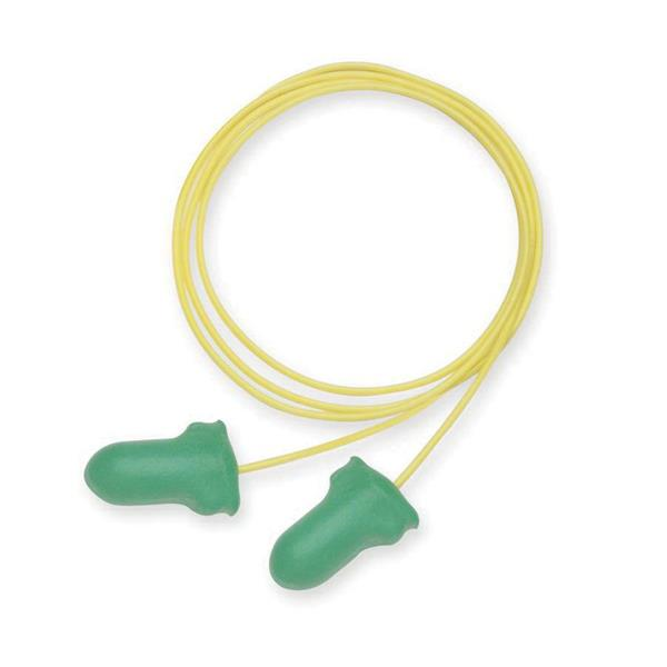 Howard Leight by Honeywell Max Lite Corded, Single Use Disposable Ear Plug, 30 dB Noise Reduction, T-Shape, Green