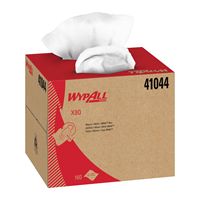 WypAll* X80 Cleaning Wiper, 12-1/2 in W, 160 Sheets, Hydroknit, White