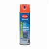 Krylon QUIK-MARK A03611 Solvent Based Alkyd/VT Alkyd Inverted Marking Paint, 20 oz, Liquid, Red, 664 Linear ft