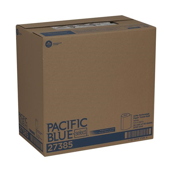 LAG GPC27385 - PACIFIC BLUE SELECT® 2-PLY PERFORATED PAPER TOWEL ROLL, WHITE, 30 ROLLS/CASE