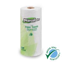 LAG BWK 6270 - Marcal PRO 100% Premium Recycled Perforated Towels, 11 x 9, White, 70/Roll, 15 Rolls/Carton
