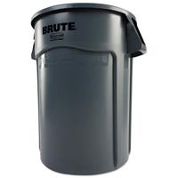 LAG RCP-2643 - Rubbermaid RCP264360GY Vented Round Brute Container, 44 gal, Plastic, Gray