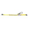 Lift-All LoadHugger 61001 Tiedown With Ratchet Strap, 3300 lb Working, 10000 lb Ultimate/Breaking Strength Load