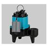 LittleGIANT 10SN Continuous Duty Sewage Pump, 120 gpm at 5 ft, 2 in FNPT, 3 in FNPT, 1/2 hp, Cast Iron