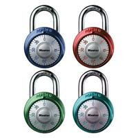 Master Lock 3KALH 3303 Laminated Open Shackle Keyed Padlock, Alike Key, 9/32 in Shackle, Silver, Steel Body