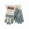 Memphis Big Jake 1702 Insulated Premium Grade Leather Palm Gloves, L, Cowskin Leather Palm, Gray/White