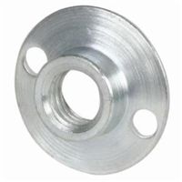 Merit 63642543463 Round Base Retainer Nut, 5/8-11 UNC Arbor, For Use With 4 to 9 in Rubber Back-Up Pads, Steel, Plain