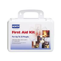 Uvex by Honeywell 019743-0030L Bulk First Aid Kit, Portable, Wall Mount, 25 People, 1 Shelves, Plastic Case