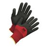 North by Honeywell NF11 Light Weight Coated Gloves, SZ 9, L, PVC Palm, Red/Black, Nylon/Foam