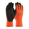 PIP PowerGrab Thermo 41-1400 High Visibility Palm and Fingers Coated Gloves, XL, Latex Palm, Orange/Brown, Seamless