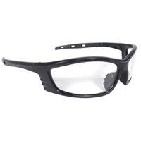 Radians Chaos Light Weight Safety Glasses, Clear Lens, Full Black Frame