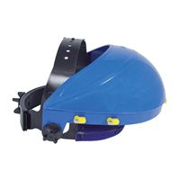 Radians HG-400 Faceshield Headgear Without Faceshield, For Use With Faceshield Visor, Ratchet Suspension, Blue