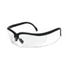 Radians Journey Protective Glasses, Universal, Hardcoat Clear Lens, Half Framed Black Frame