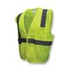 Radians SV2ZGM-3X Safety Vest, 3XL, Silver Stripe, Hi-Viz Green, Polyester Mesh, Class 2