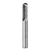 SGS Pro SC Universal Solid Carbide Burr, Cylindrical, 1/2 in Dia x 1 in L, 2-3/4 in OAL, SC-5 Single Cut/Tooth
