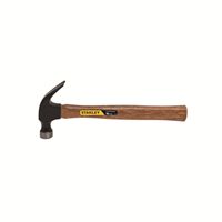 Nail Hammer, High Carbon Steel Head, Hickory Handle, 13 1/4 in, 1.48 lb