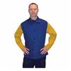 Tillman 9230 Unlined Welding Jacket, 2XL, 52 to 54 in Chest, Royal Blue, Cotton Westex FR7A