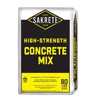 TXI Sakrete 65200390 High Strength Concrete Mix, 80 lb Bag, Gray
