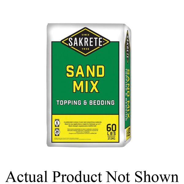 Sakrete Sand Mix, 80 lbs Container Size, Bag Container Type, 36.2 kg Net Weight