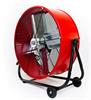 VEN BF24TF RED - Maxx Air BF24TFRED 24 in. 2 Fan Speeds Drum Fan in Red with Snap-On Wheels