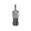 Weiler 10031 Stem Mounted End Brush, 1-1/8 in Dia, 1/4 in Shank, Stainless Steel Knotted Wire, 7/8 in Trim