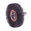 Weiler 17609 Conflex, Stem Mounted, Wide Face Wire Wheel Brush, 2 in Dia x 3/8 in W, 1/4 in, 0.006 in Crimped Wire