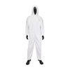 West Chester PosiWear BA 3606 Breathable Advantage Chemical Resistant Disposable Coverall, 3XL, 31-1/2 in Chest, White