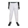 West Chester PosiWear BA 3616 Breathable Advantage Disposable Pant With Elastic Waist, 25 in Waist, White