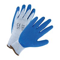 PosiGrip 700SLC Unlined Cut-Resistant Gloves, M, Latex Palm, Blue/Gray, Seamless, Polycotton