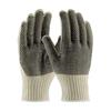 West Chester 708SKBS Medium Weight Knit Gloves, Women's, Natural, Clute Cut, Cotton/Polyester/Canvas