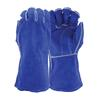 West Chester 945 Premium Grade Welding Gloves, L, Blue, Wing Thumb, Split Cowhide Leather