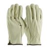 West Chester 994 Industrial Grade Unlined Drivers Gloves, S, Grain Pigskin Leather Palm, White, Gunn Cut, Straight Thumb