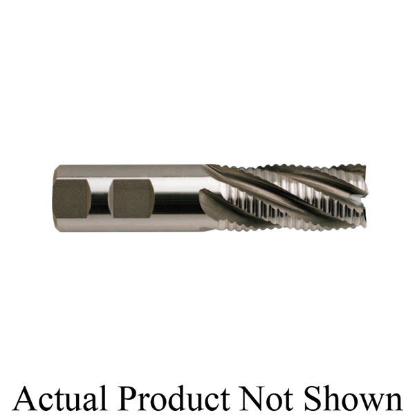 YG-1 E2195 Center Cutting, Regular Length, Square End End Mill, 3-7/8 in OAL, 4 Flutes, 1-5/8 in, 3/4 in Cutter