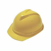 MSA V-Gard? 500 Vented Cap, 6-1/2 to 8 Fits Hat Size, Yellow Color, Polyethylene Material
