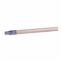 Weiler 44435 Threaded Tip Floor Brush Handle, 1-1/8 in Dia x 60 in L, Metal Tip, Hardwood Handle, Natural