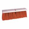 Weiler 70212 Tapered Tip Push Broom, 16 in OAL, 5-1/4 in Trim, Orange Polypropylene Bristle
