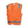 Radwear? SV7 High Visibility Safety Vest, Large, Silver (Stripe), Hi-Viz Orange, Class 2