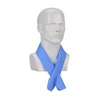 PIP EZ-Cool Evaporative Cooling Neck Band, One Size Fits All, Blue, 100% Polyvinyl Alcohol, Quick Release Snap Closure