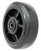 DUR NR40JB84 - Durable USA NR Rubber On Nylon Wheel, 400 lbs (Load), 4 in (Dia) x 2 in (W), Black