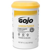 GOJO Lemon Pumice Hand Cleaner, Lemon Scent, 4.5 lb Tub